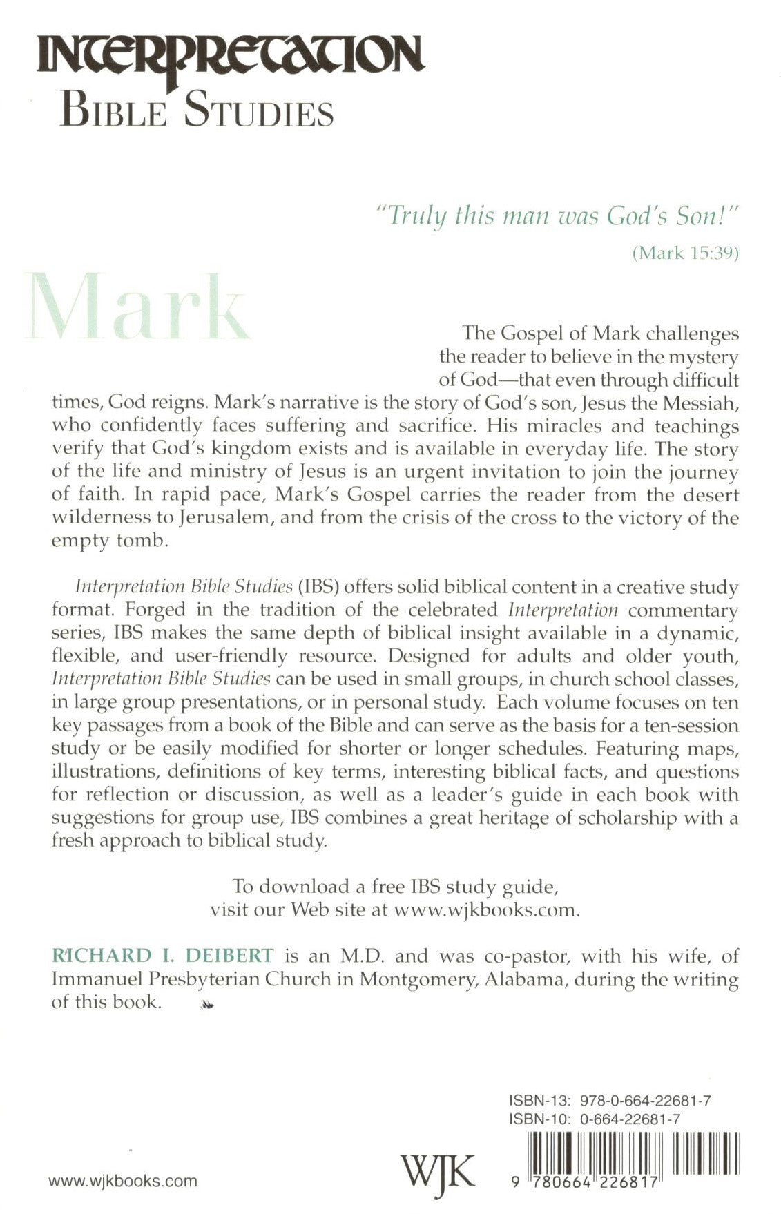 Interpretation Bible Studies : Mark