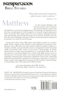 Interpretation Bible Studies : Matthew