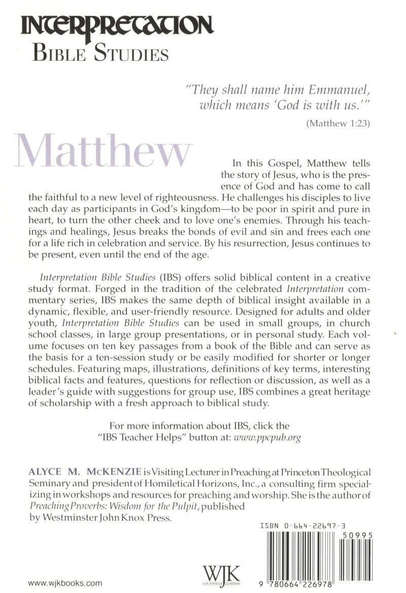 Interpretation Bible Studies : Matthew