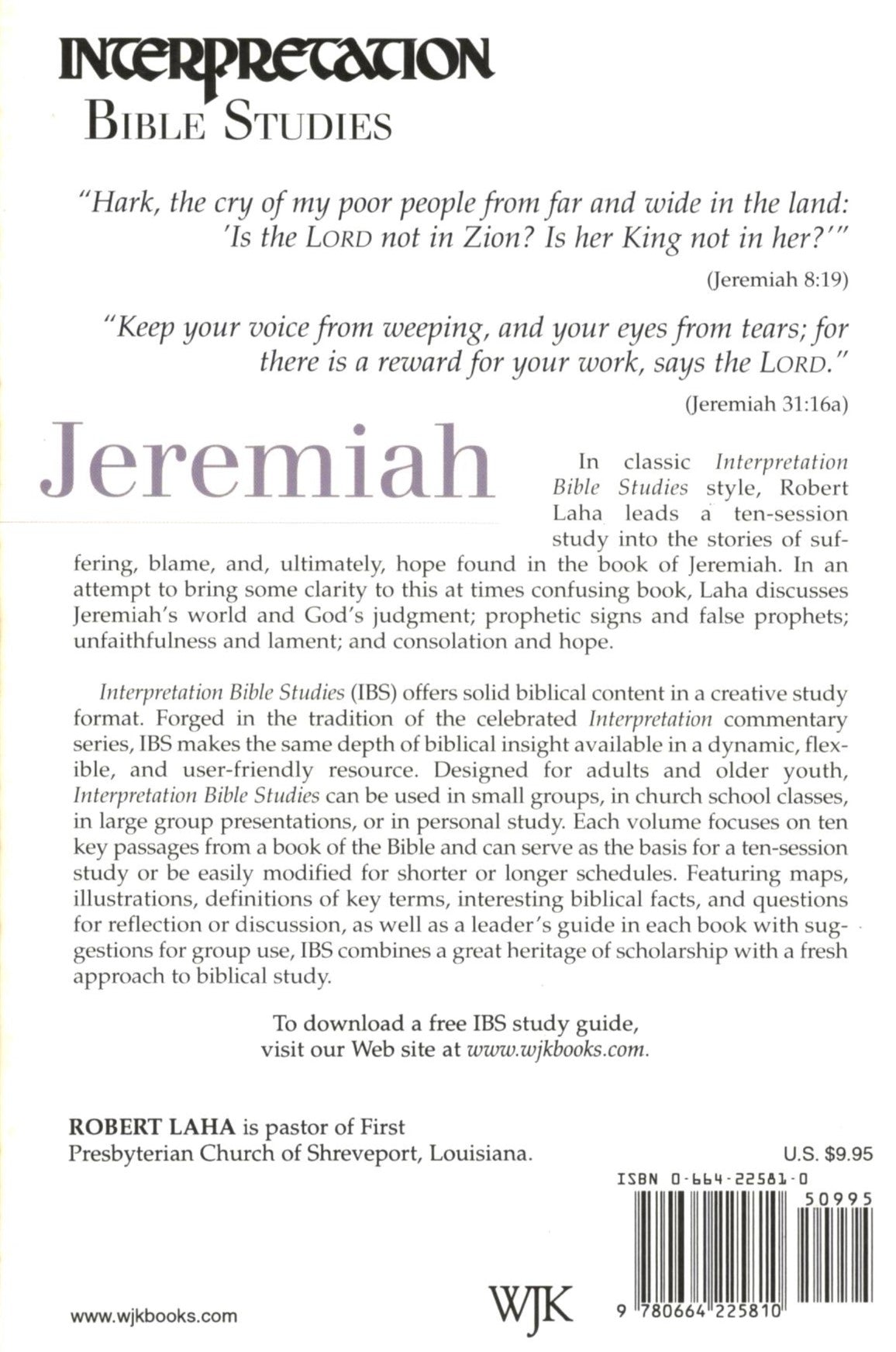 Interpretation Bible Studies : Jeremiah