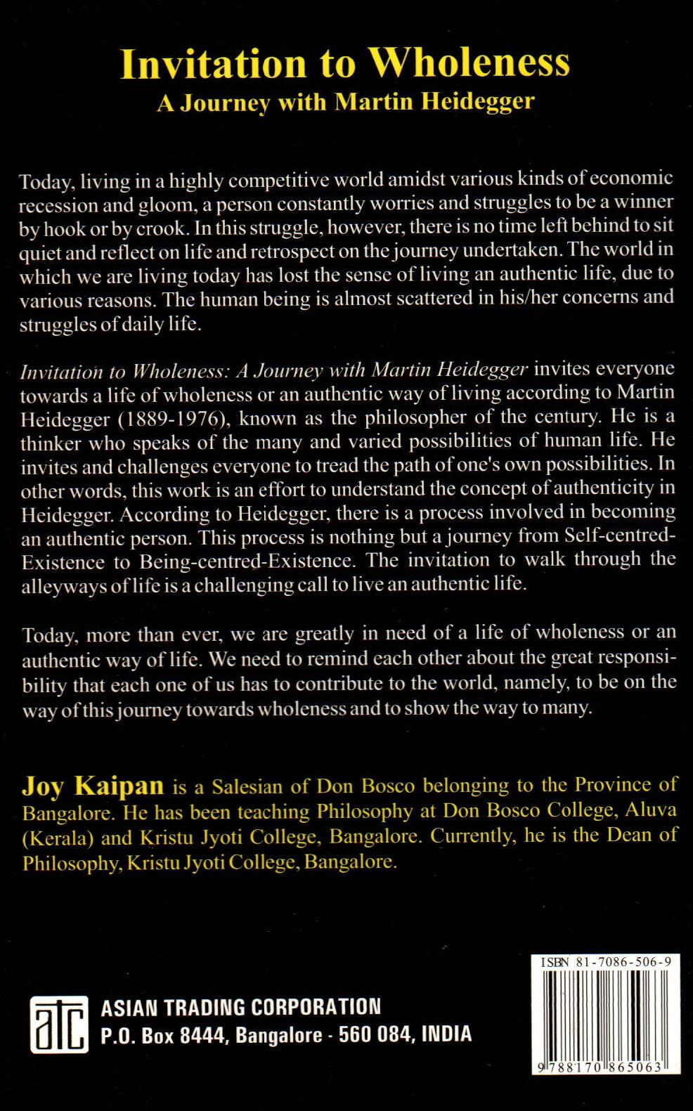 Invitation to Wholeness