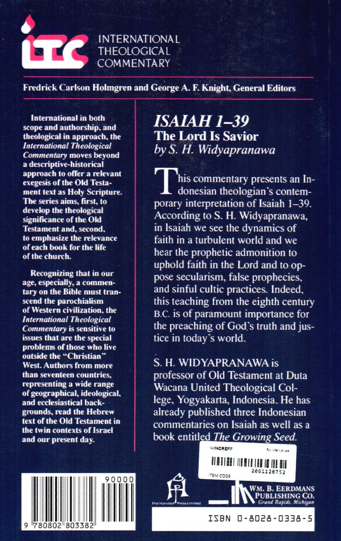 Isaiah 1-39 : The Lord is Savior - Faith in National Crisis