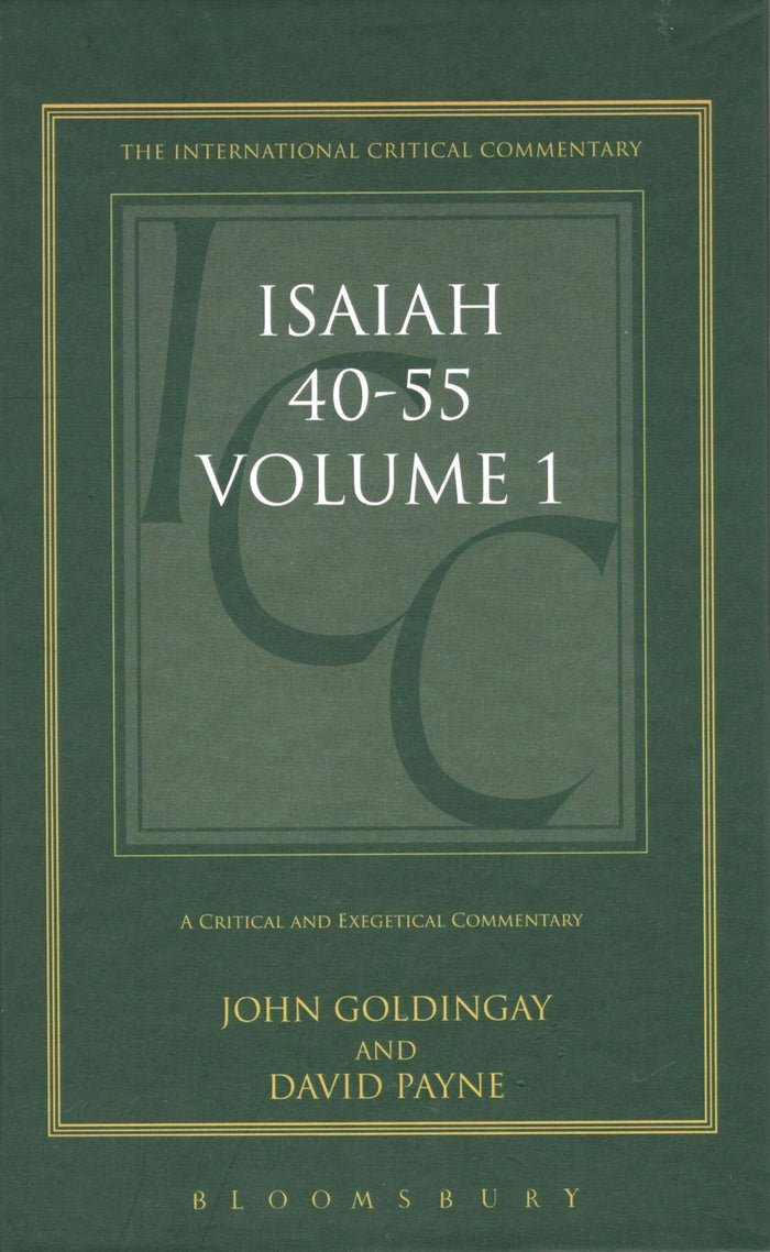 ICC - Isaiah 40-55 (Vol. 1)