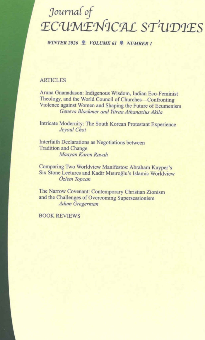 Journal of Ecumenical Studies | Vol. 61 | No. 1 | Winter 2026