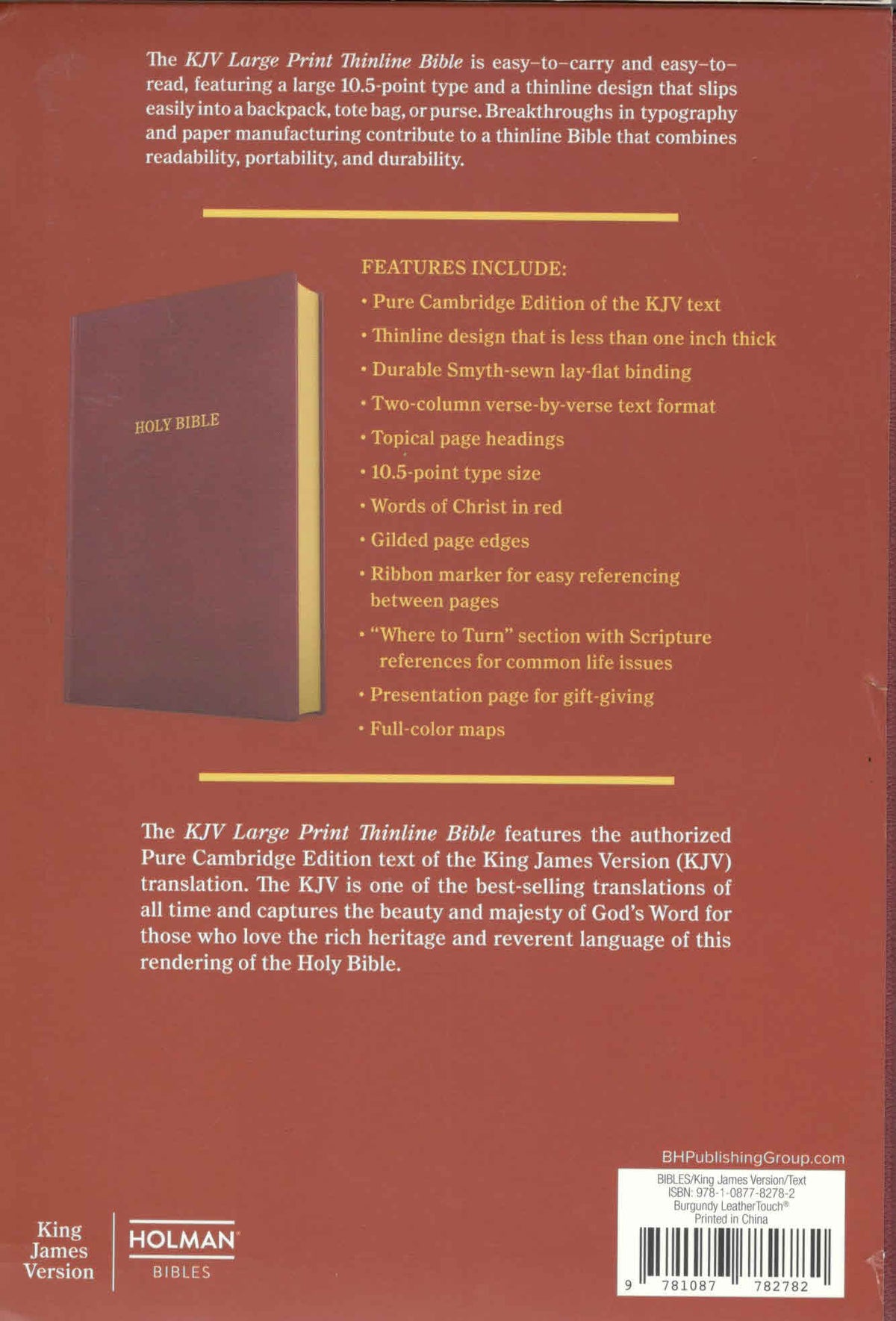 KJV Large Print Thinline Bible