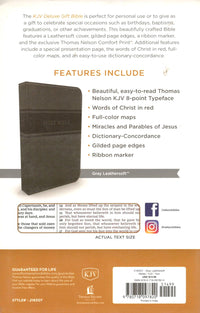 KJV - Deluxe Gift Bible (Grey/Black)