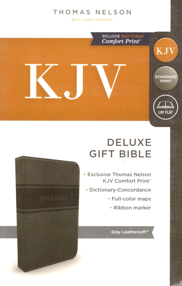 KJV - Deluxe Gift Bible (Grey/Black)