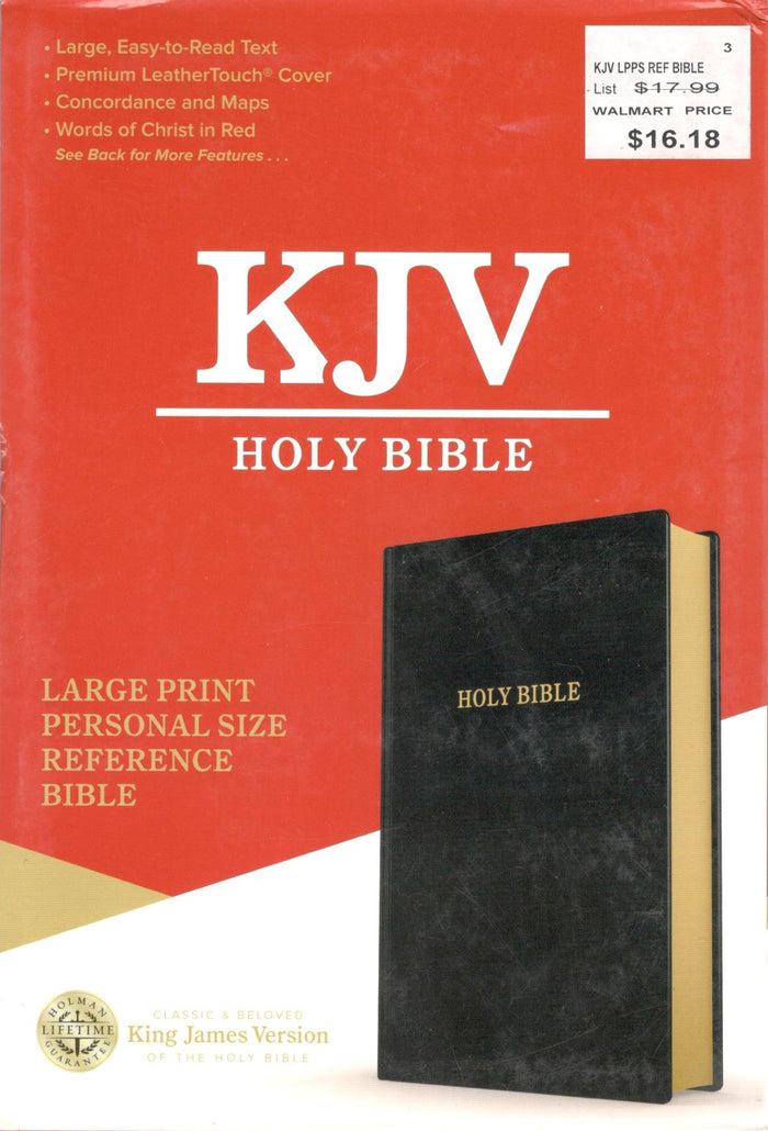 KJV - Large Print Personal Size Reference Bible (Black)