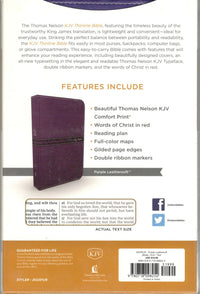 KJV - Thinline Bible Standard Print Bible (Purple)