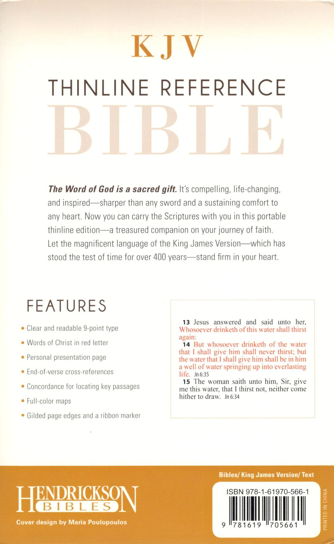 KJV - Thinline Reference Bible (Brown)