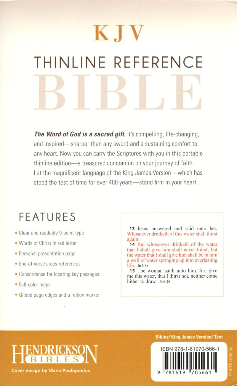 KJV - Thinline Reference Bible (Brown)