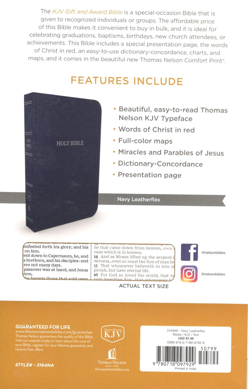 KJV - Gift and Award Bible (Blue)