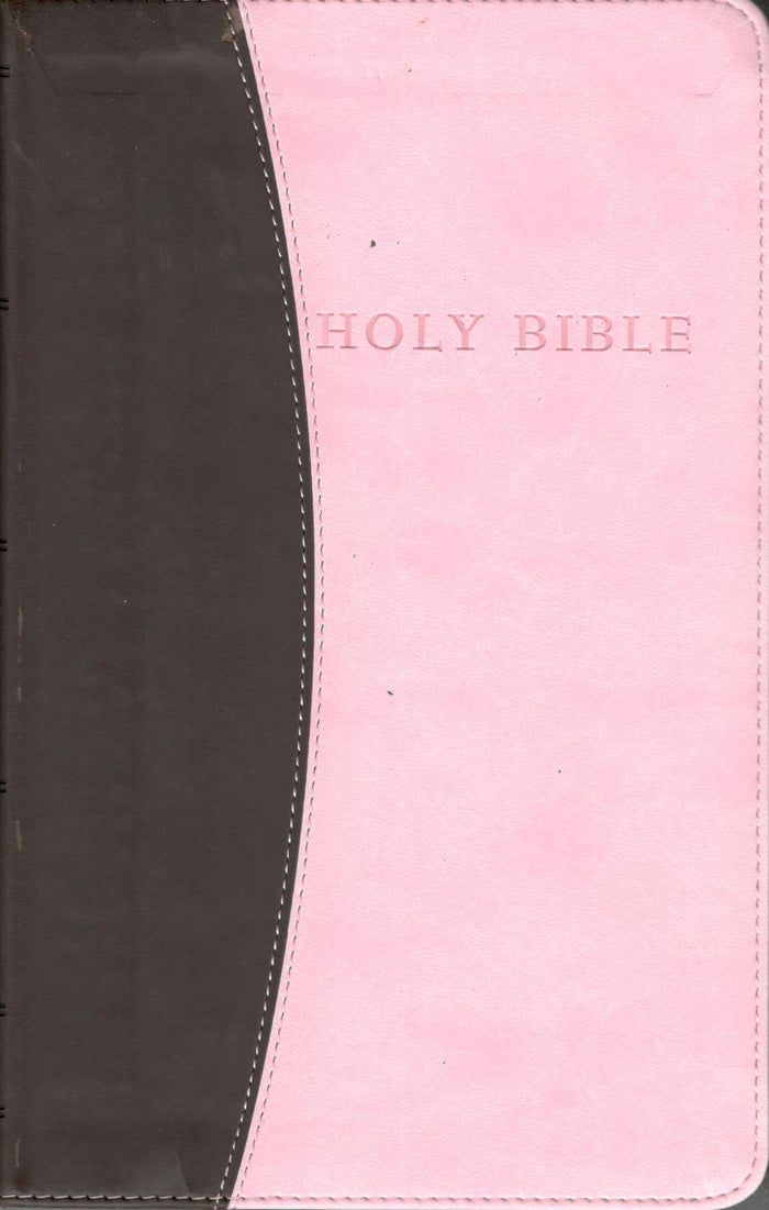 KJV - Giant Print Personal Size Reference Bible (Pink/Brown)