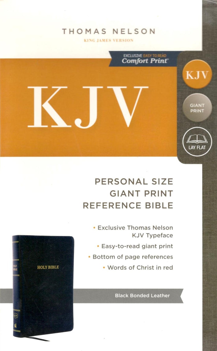 KJV - Personal Size Giant Print Reference Bible (Black)