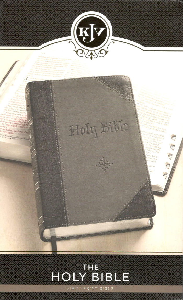 KJV - Giant Print Holy Bible (Grey/Black)