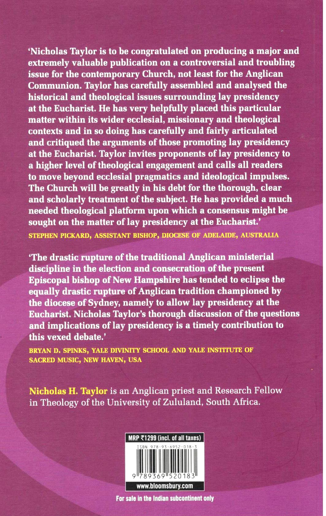 Lay Presidency At The Eucharist?