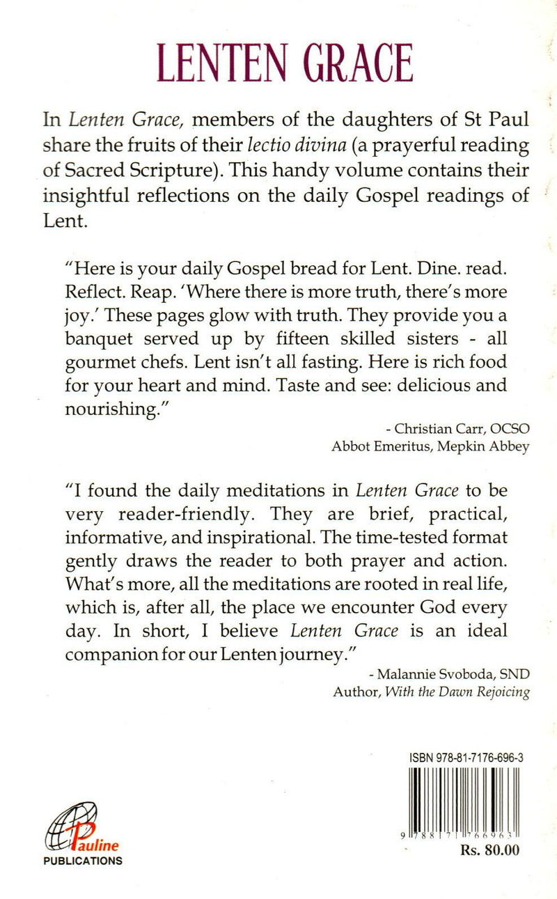 Lenten Grace Daily Gospel Reflections