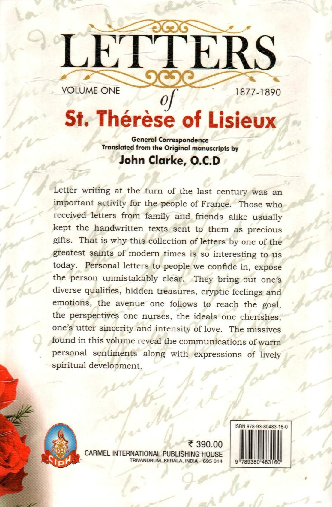 Letters of St Therese of Lisieux (Vol. 1)