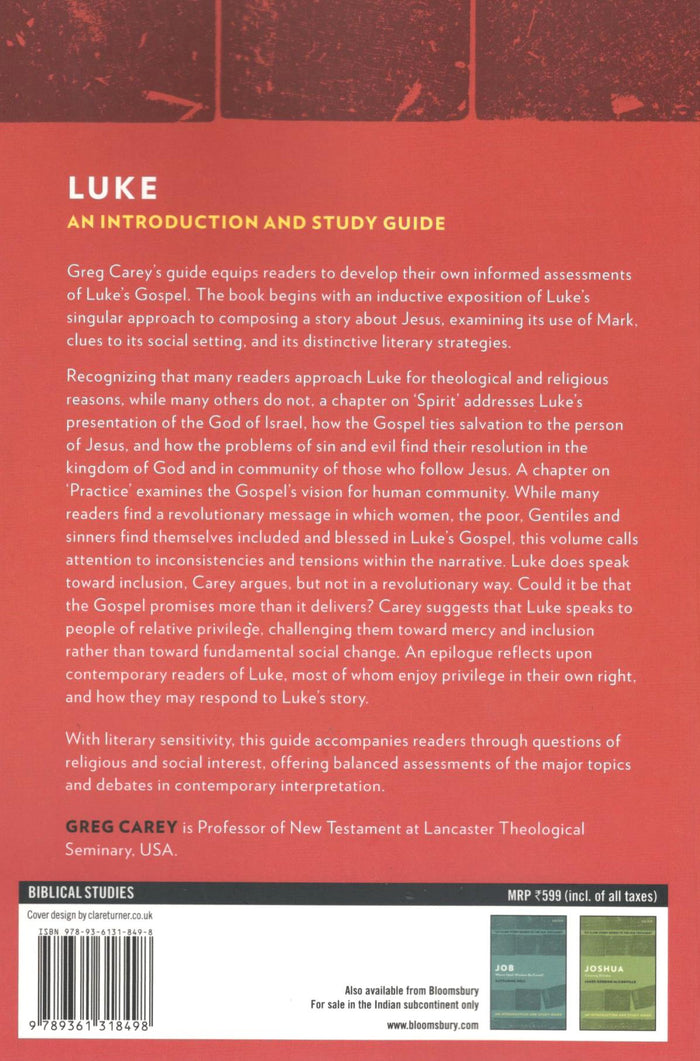 Luke (T&T Clark’s Study Guides to the New Testament)