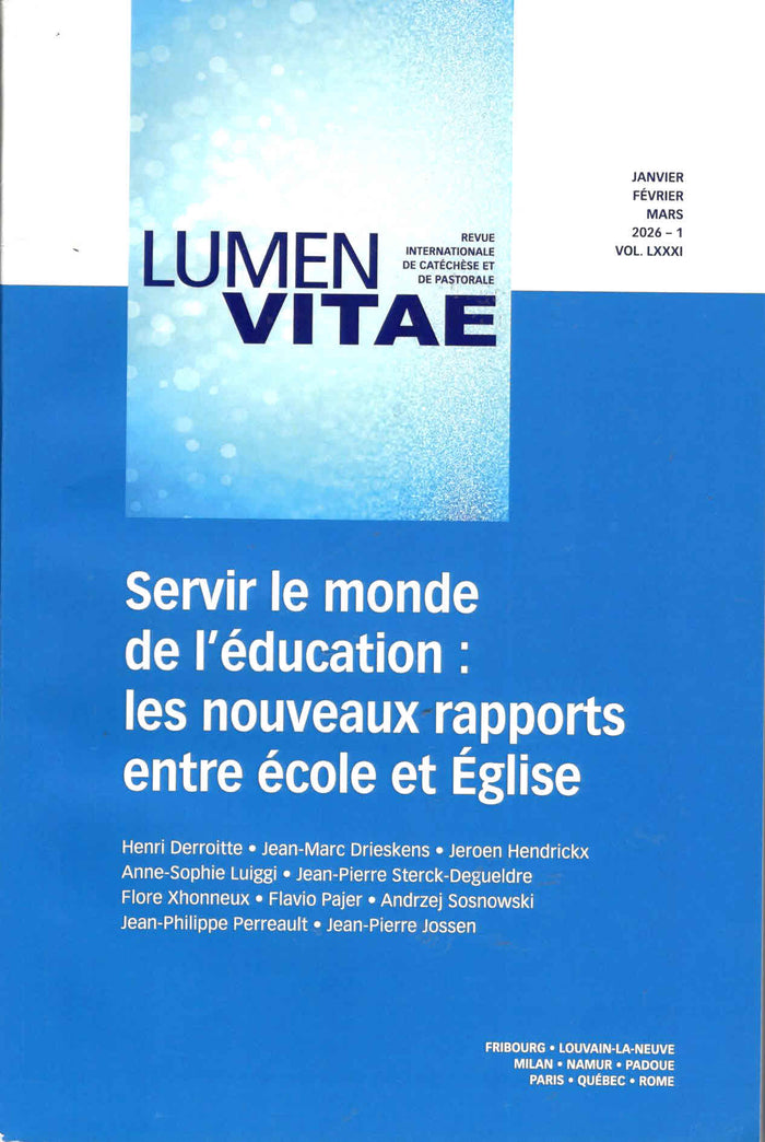 Lumen Vitae | Vol. LXXXI | Jan-Feb-Mar 2026