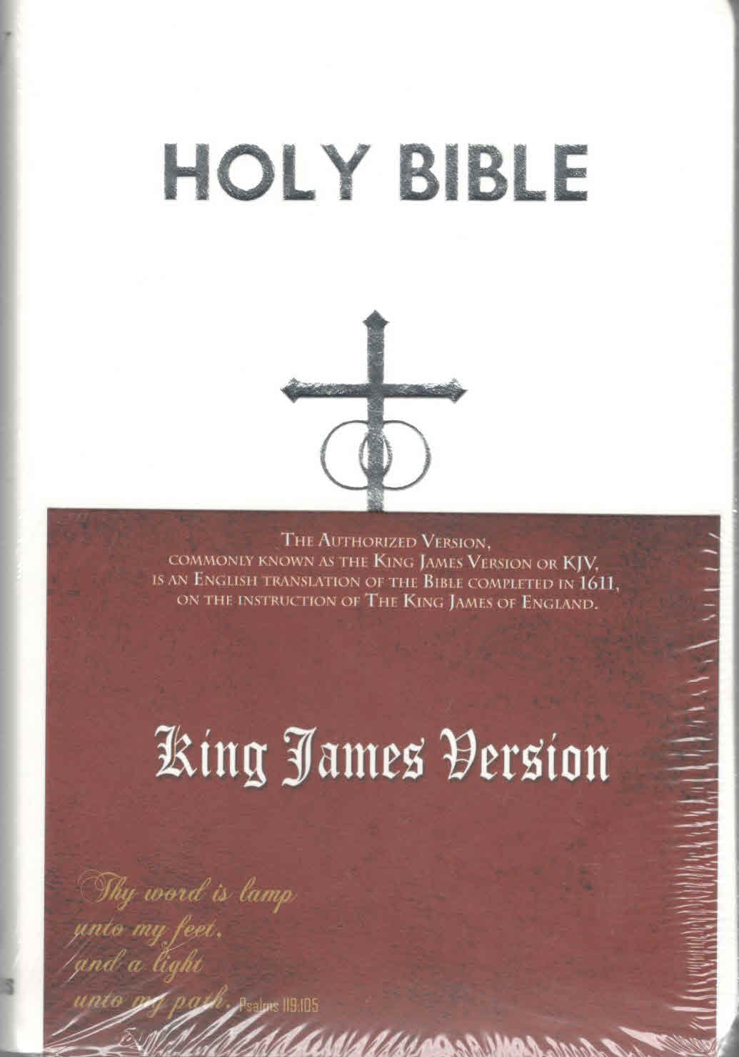 KJV Holy Bride's Bible Medium, White, Indexed, Polyurethane