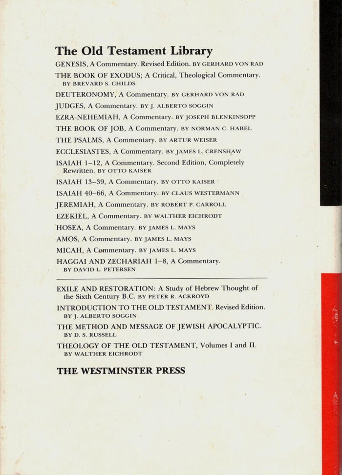 Micah: The Old Testament Library