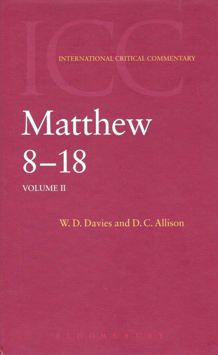 ICC - Matthew 8-18 (Vol. 2)