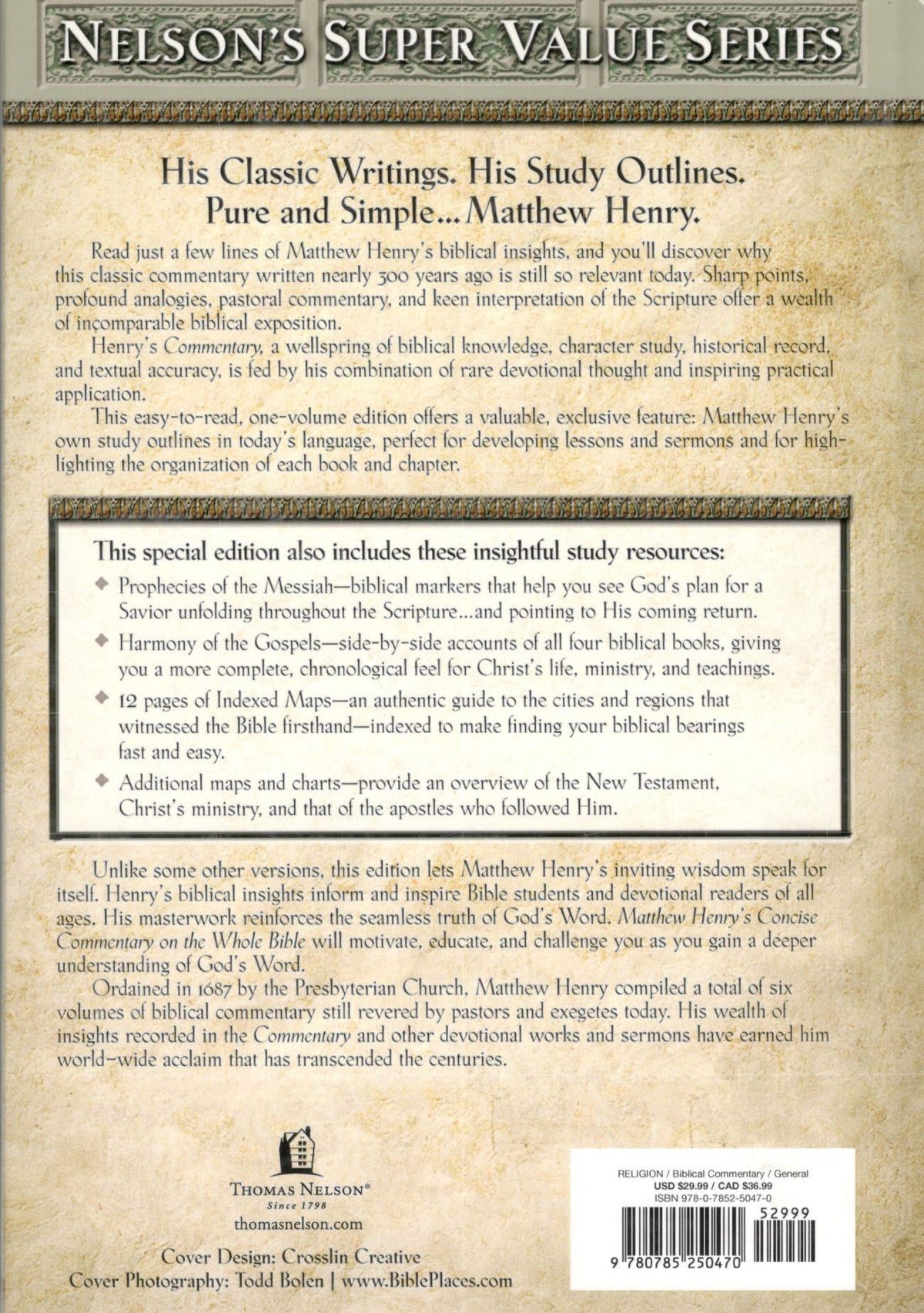 Matthew Henry's - Concise Commentary on the Whole Bible