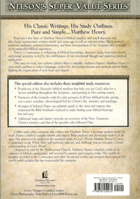 Matthew Henry's - Concise Commentary on the Whole Bible