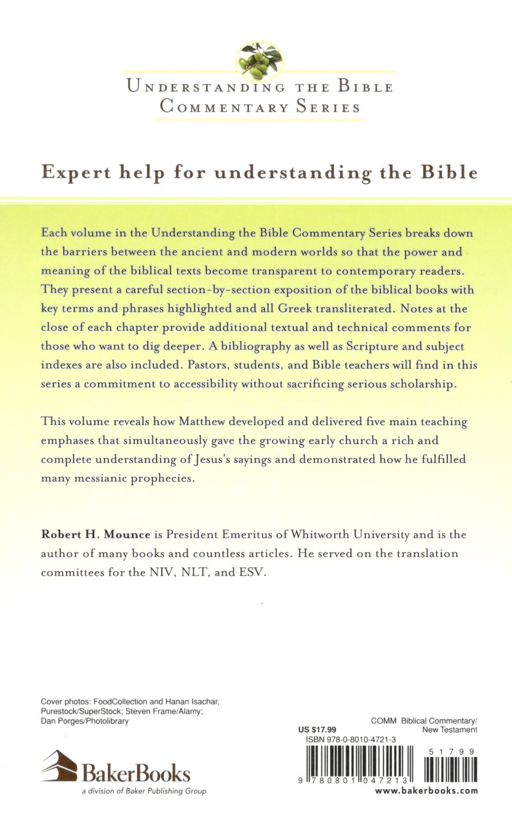 Matthew - Understanding the Bible Commentary Series