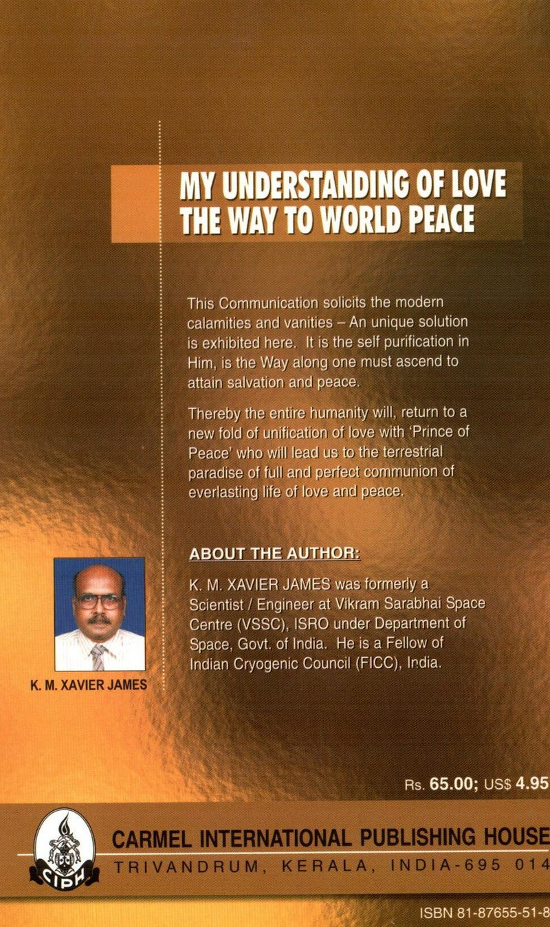 My Understanding of Love the Way to World Peace