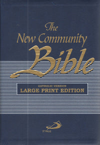 New Community Bible (Catholic Edition): Large-Print Edition (Blue)