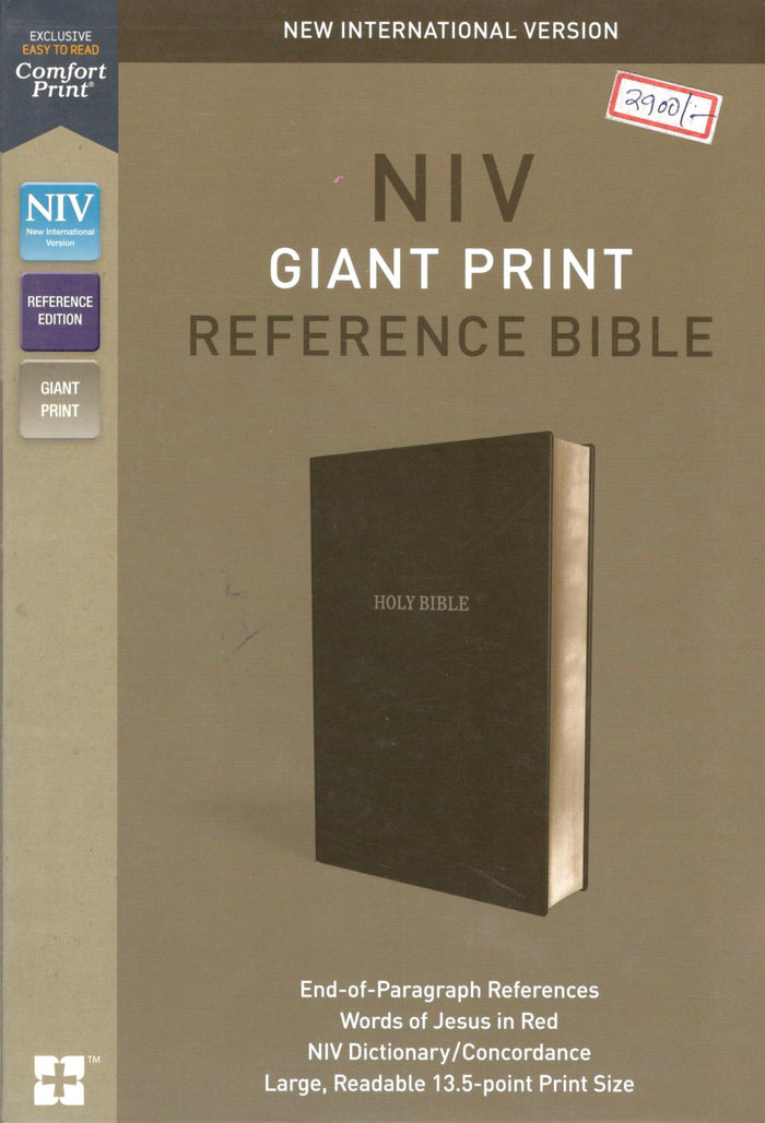 NIV - Giant Print Reference Bible (Black)