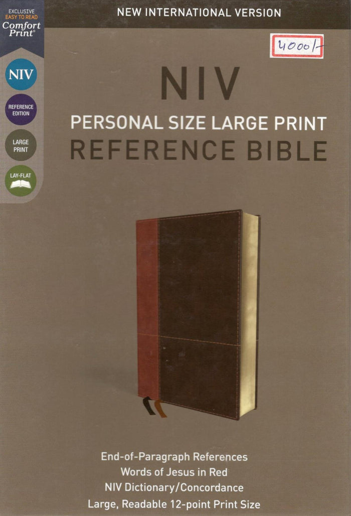 NIV - Personal Size Large Print Reference Bible (Dark Brown)