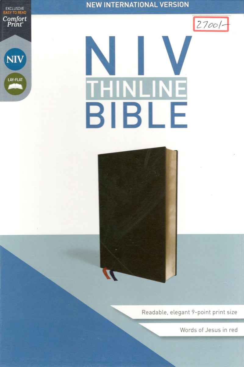 NIV - Thinline Bible Large Print (Black)