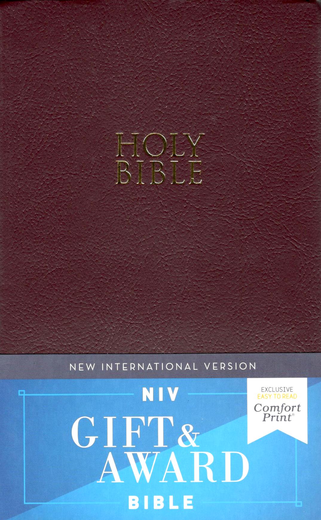 NIV - Gift and Award Bible (Burgundy)