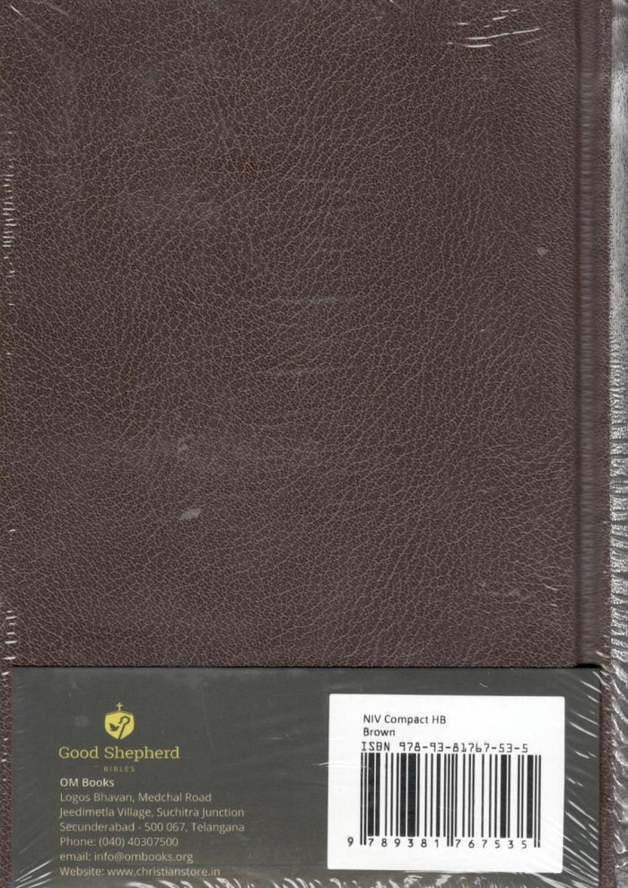 NIV Holy Bible Compact Brown