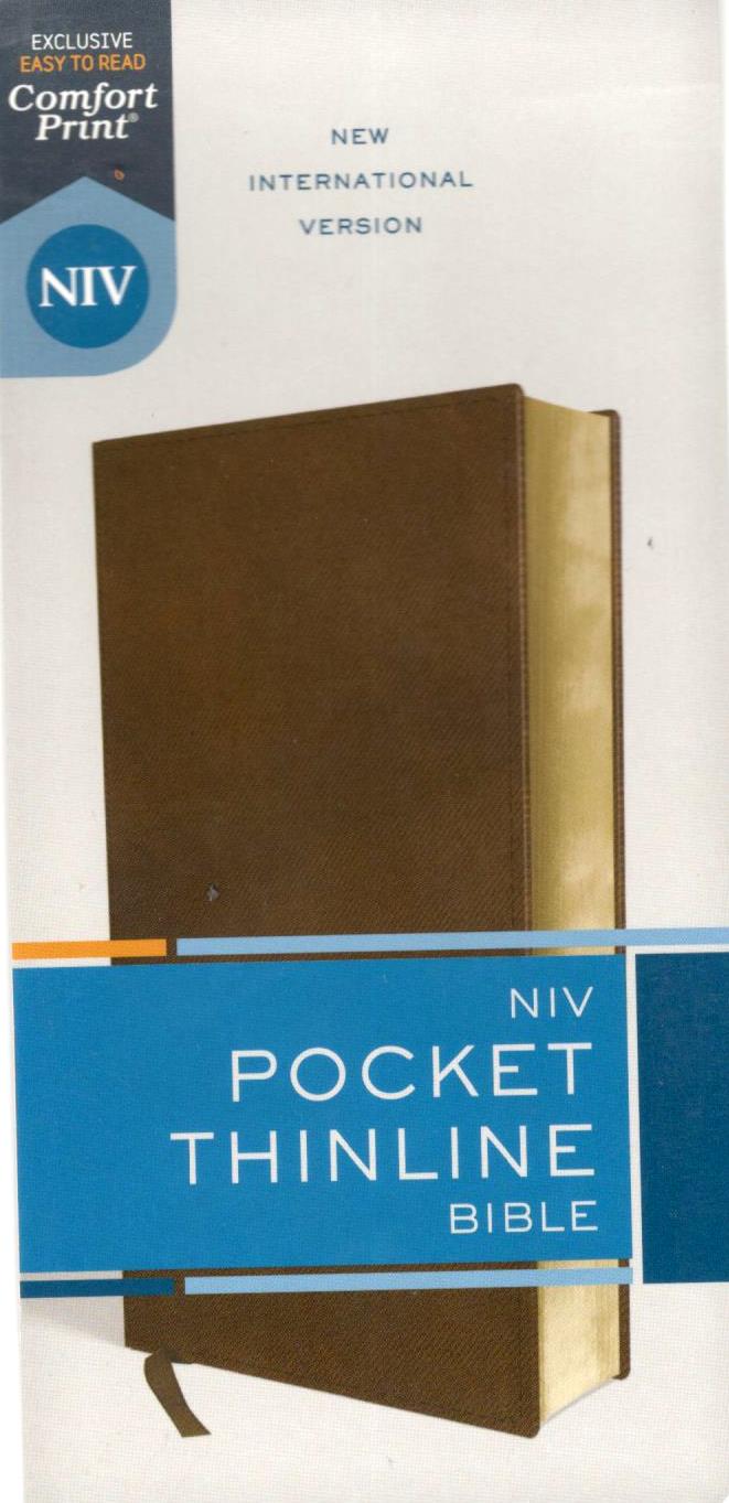 NIV - Pocket Thinline Bible (Brown)