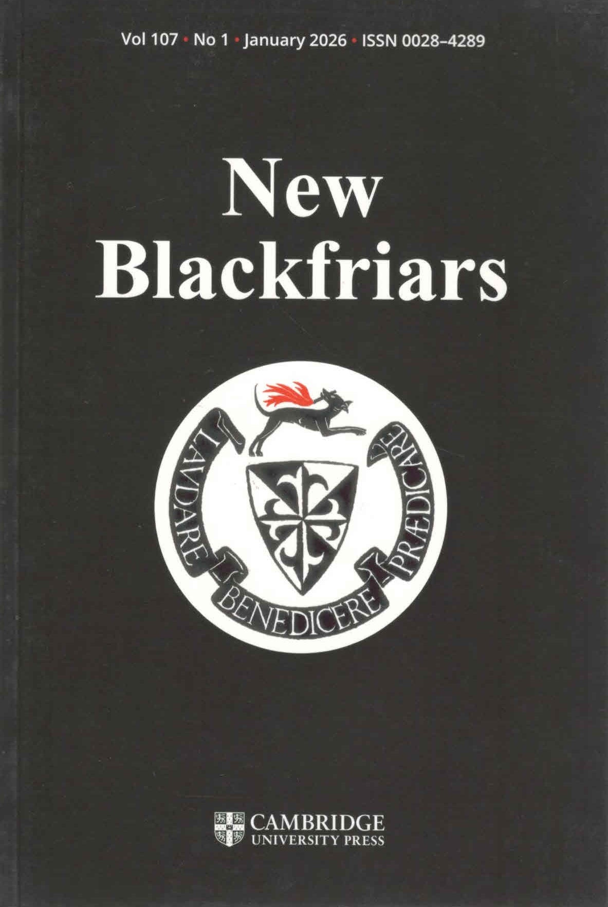 New Blackfriars | Vol. 107 | No. 1 | January 2026