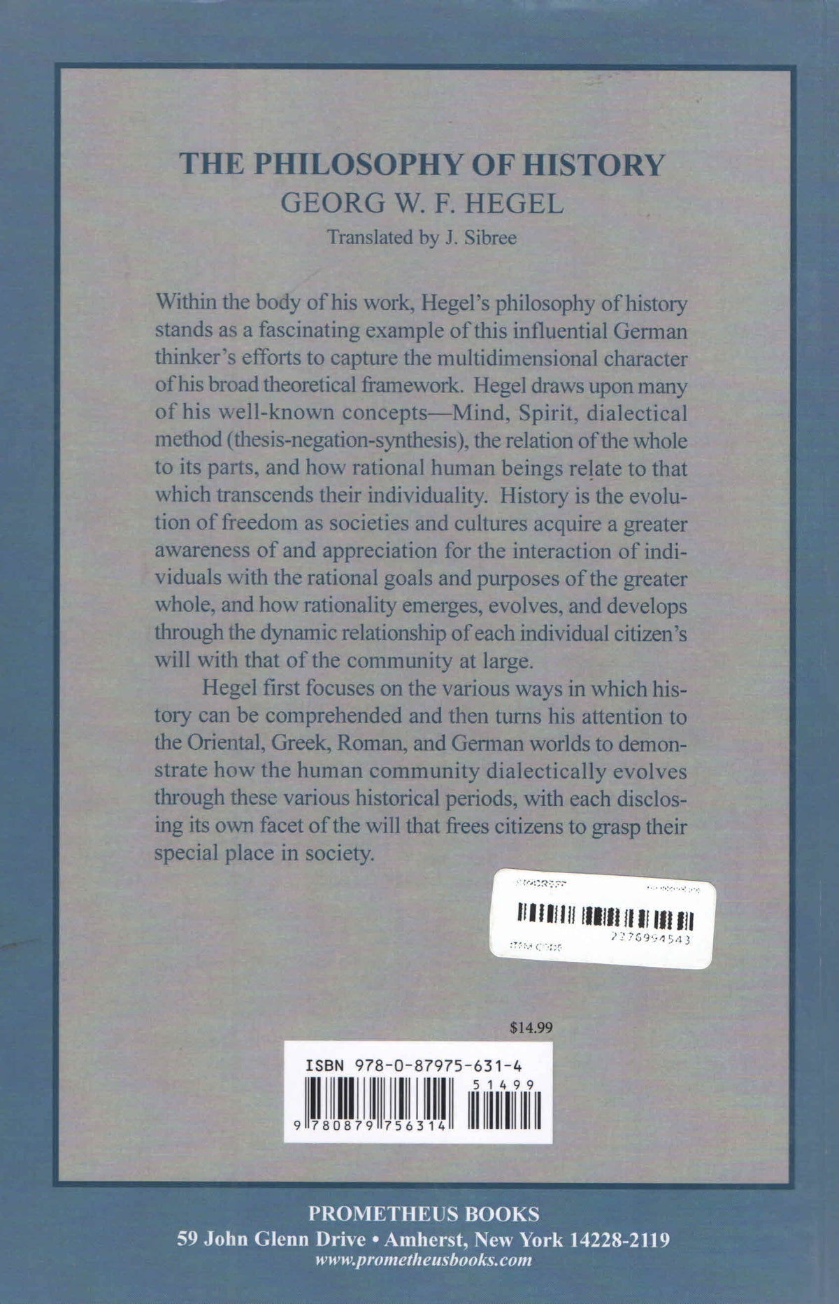 The Philosophy Of History
