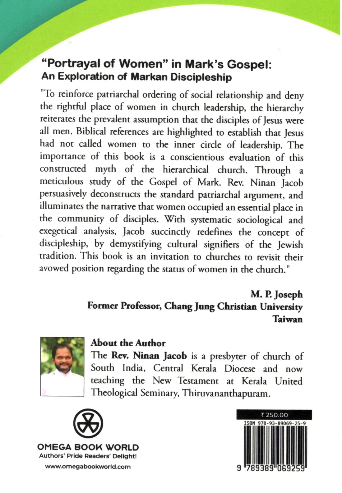 "Portrayal of Women" in Mark's Gospel