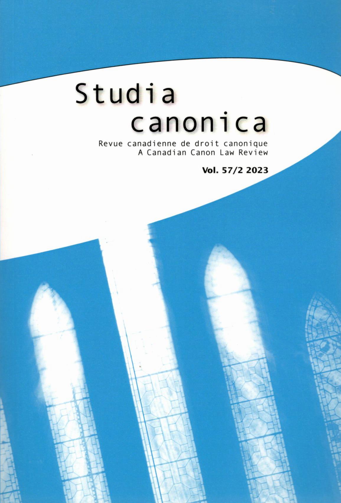 Studia Canonica | Vol. 57/2  | 2023