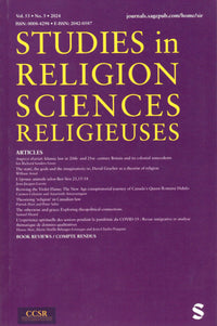 Studies in Religion / Sciences Religieuses  | Vol. 53 No. 3 | 2024