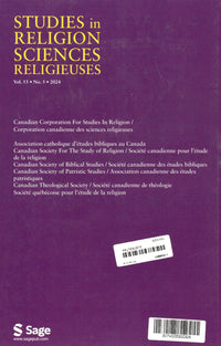 Studies in Religion / Sciences Religieuses  | Vol. 53 No. 3 | 2024