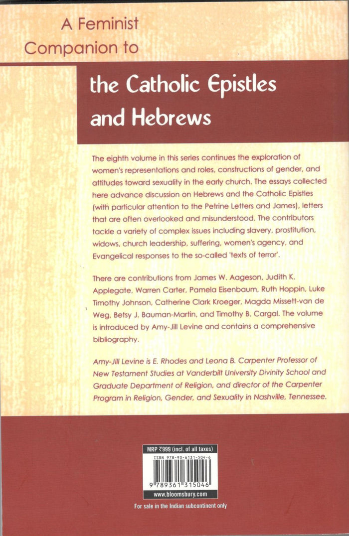 A Feminist Companion to the Catholic Epistles and Hebrews
