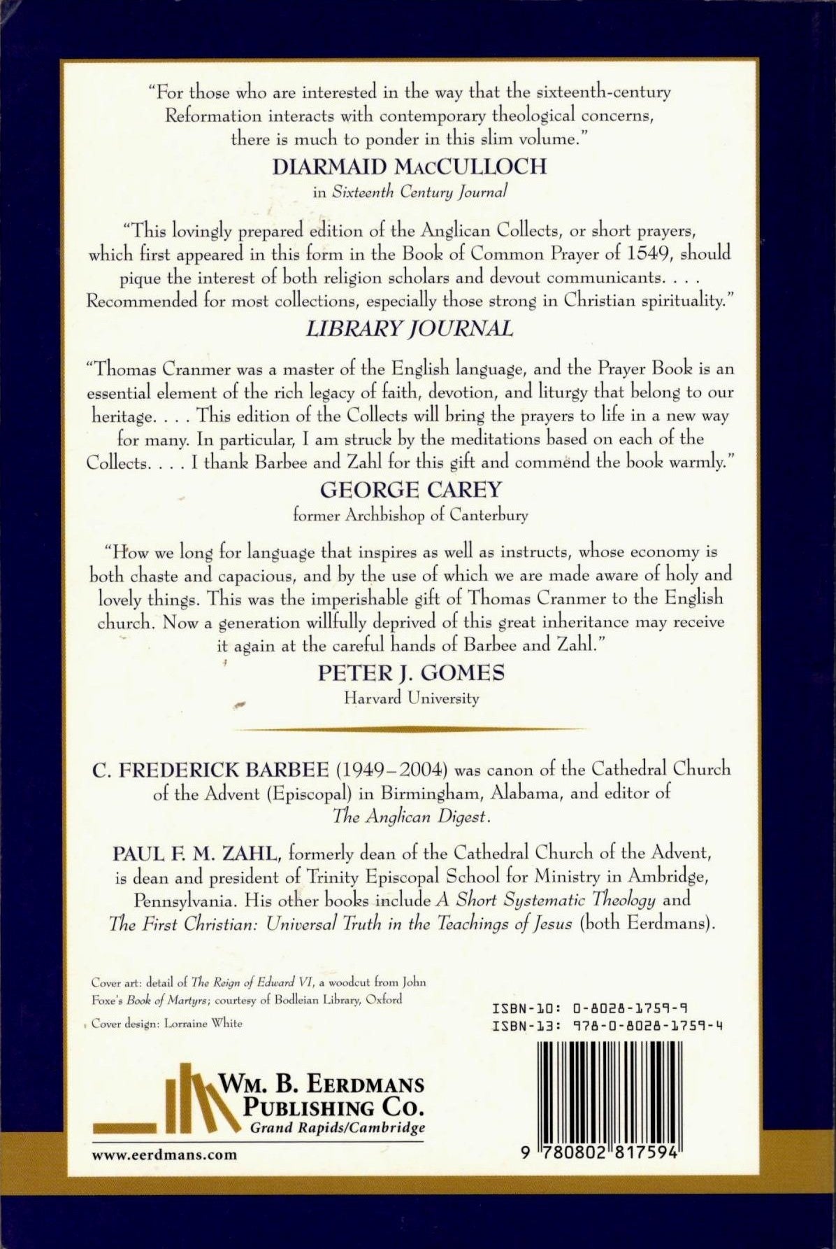 The Collects of Thomas Cranmer