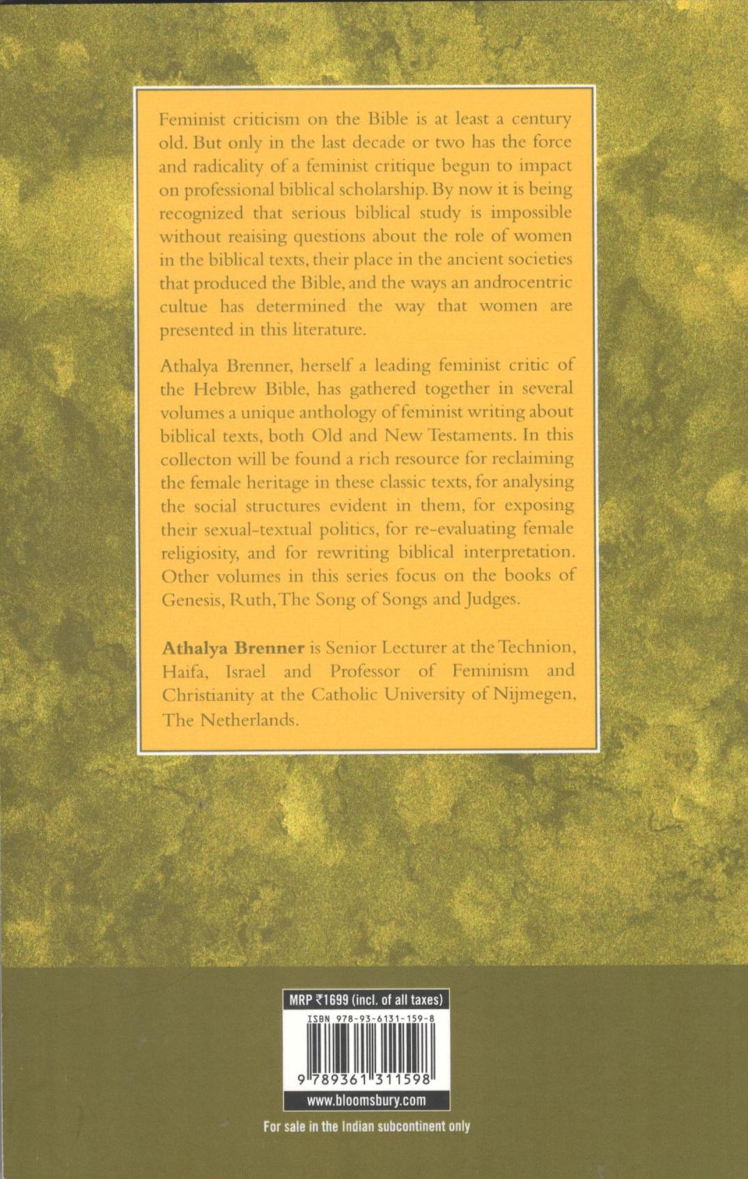 A Feminist Companion to The Hebrew Bible in the New Testament