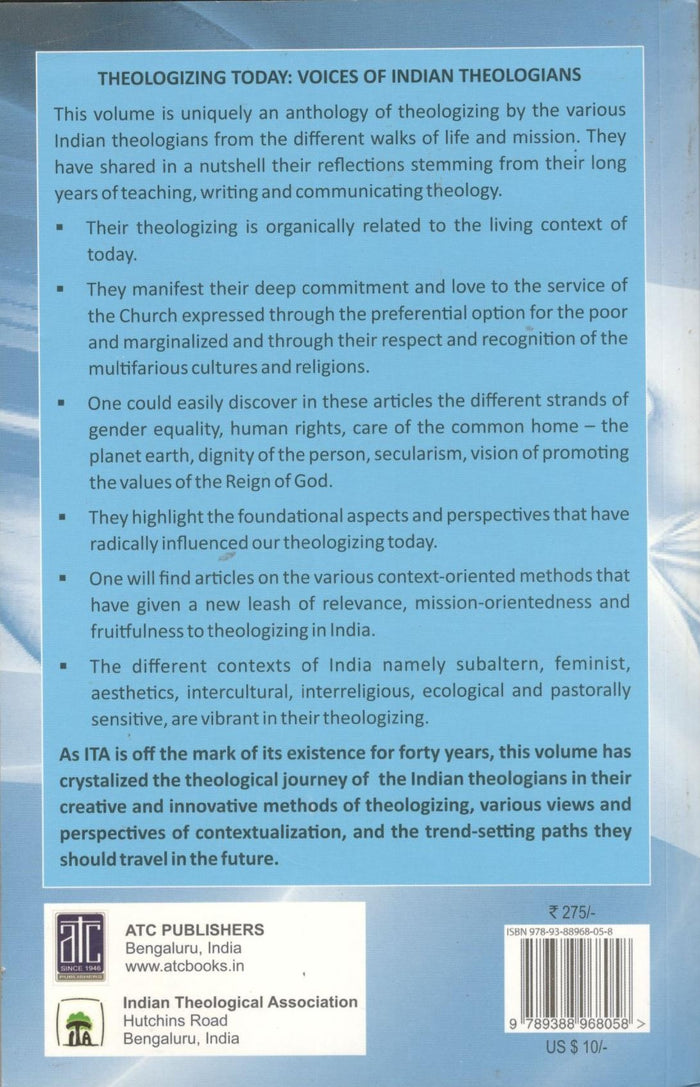 Theologizing Today Voices Of India Theologians