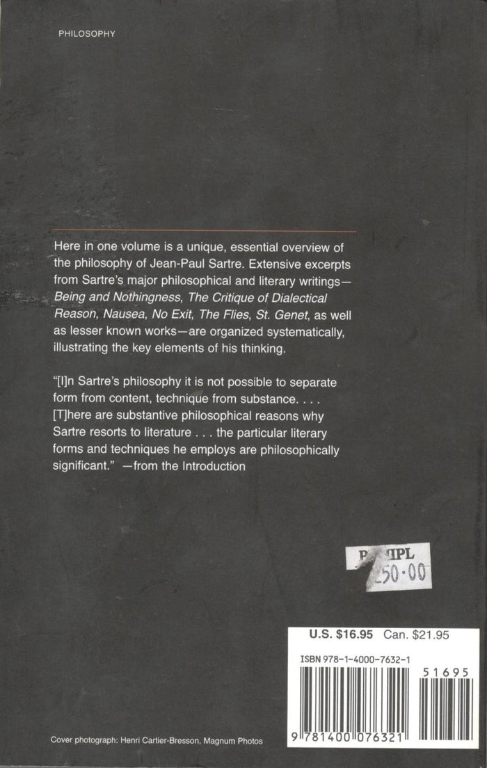 The Philosophy of Jean-Paul Sartre