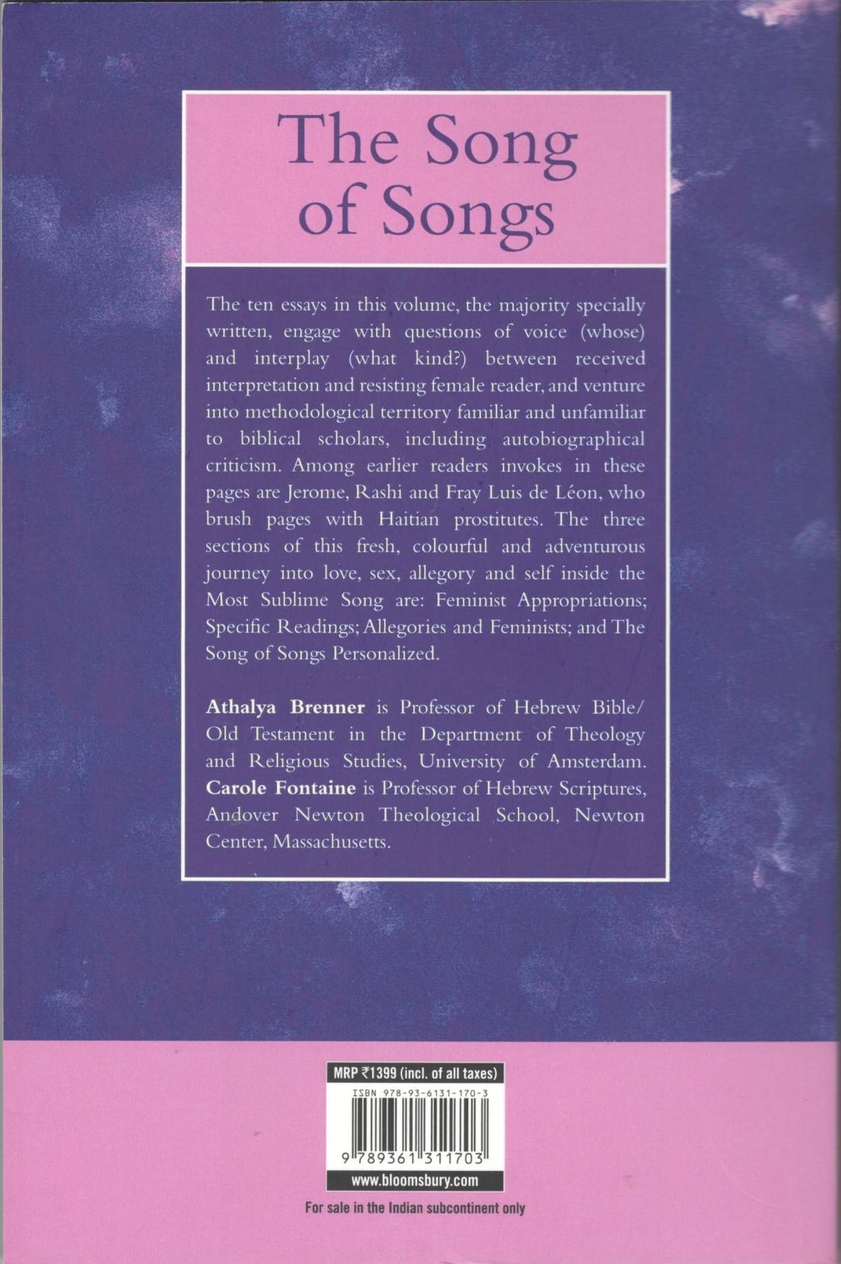 A Feminist Companion to The Song of Songs